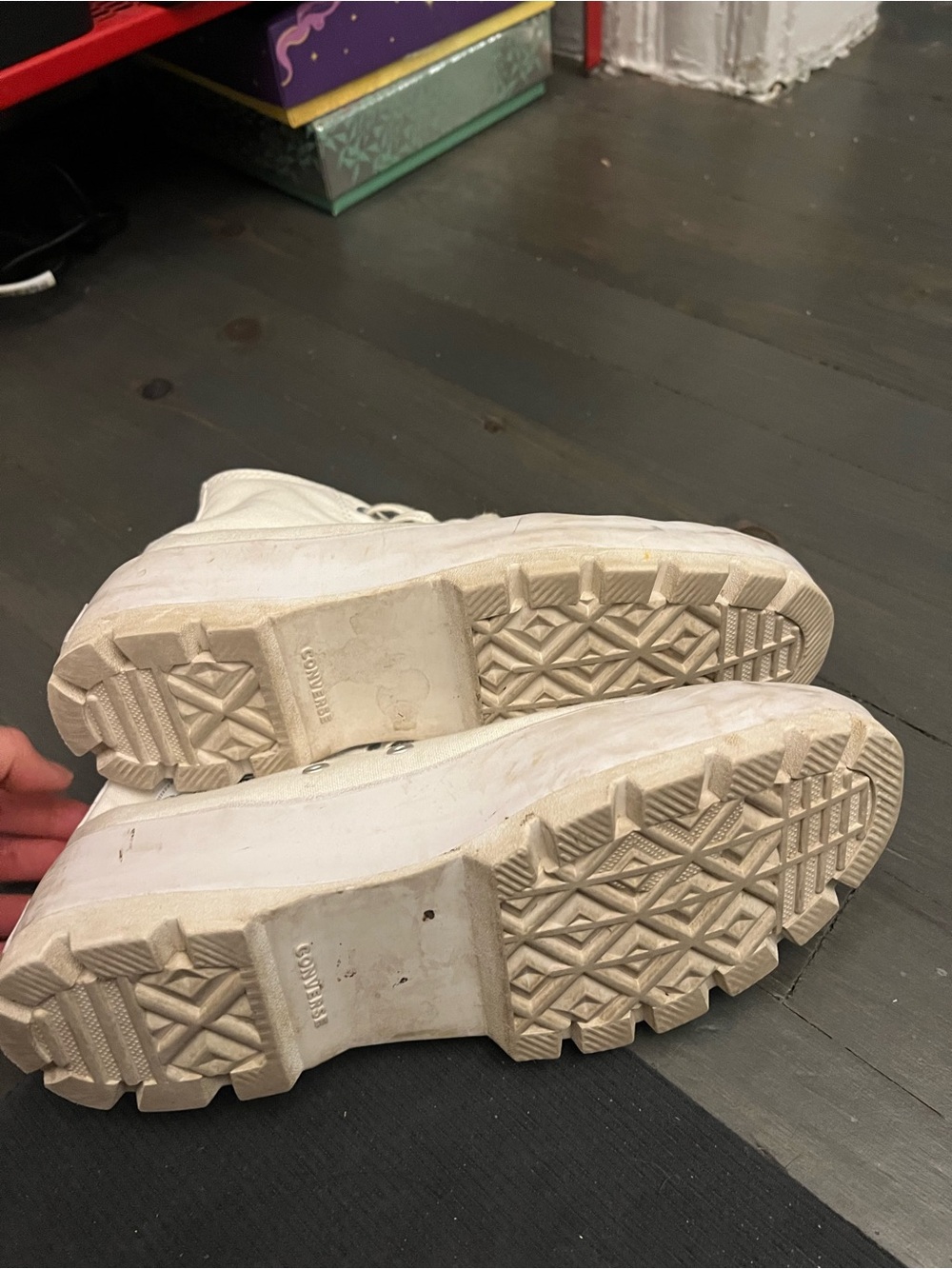 Converse High Top Sneakers - Off White Canvas - Picture 4 of 4
